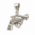 Colgante plata pistola